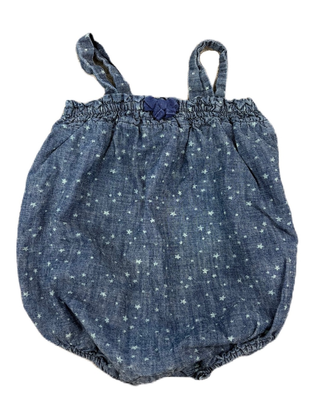 Baby GAP Star-Print Chambray Romper - 6-12 months